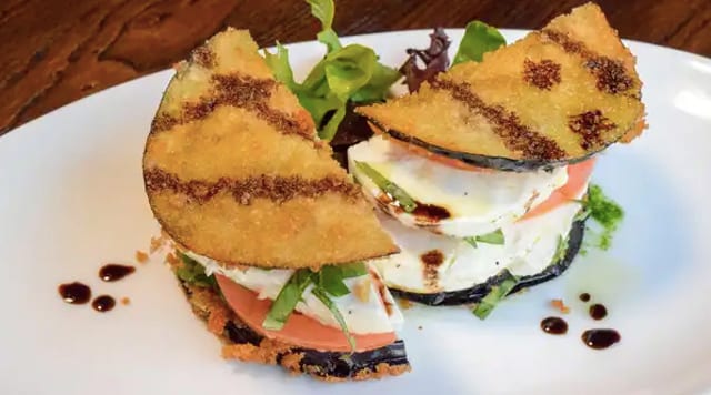 Eggplant Napoleon.